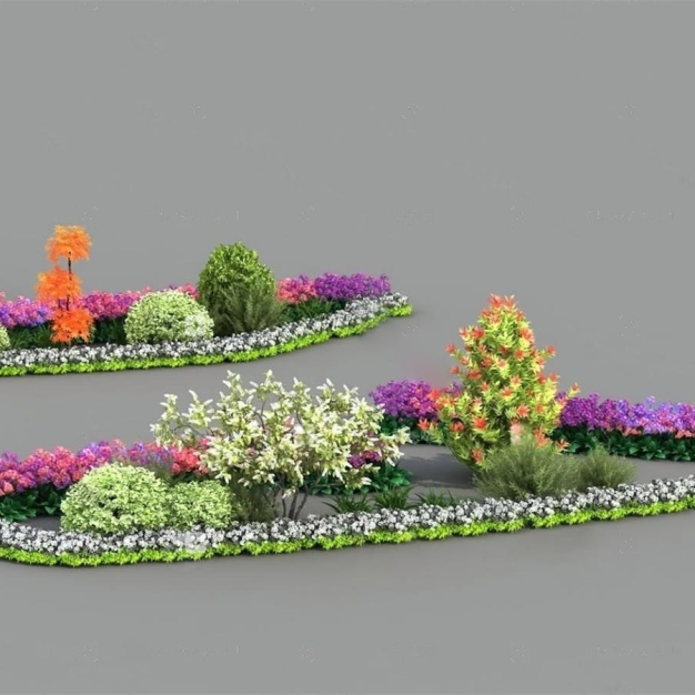 花草3D模型